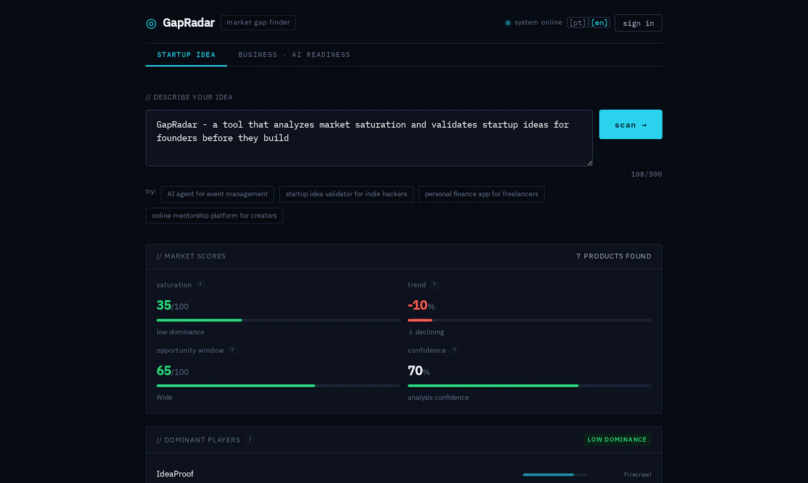 GapRadar screenshot 4