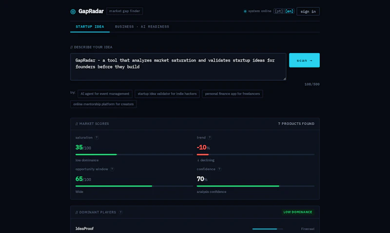 GapRadar screenshot 4
