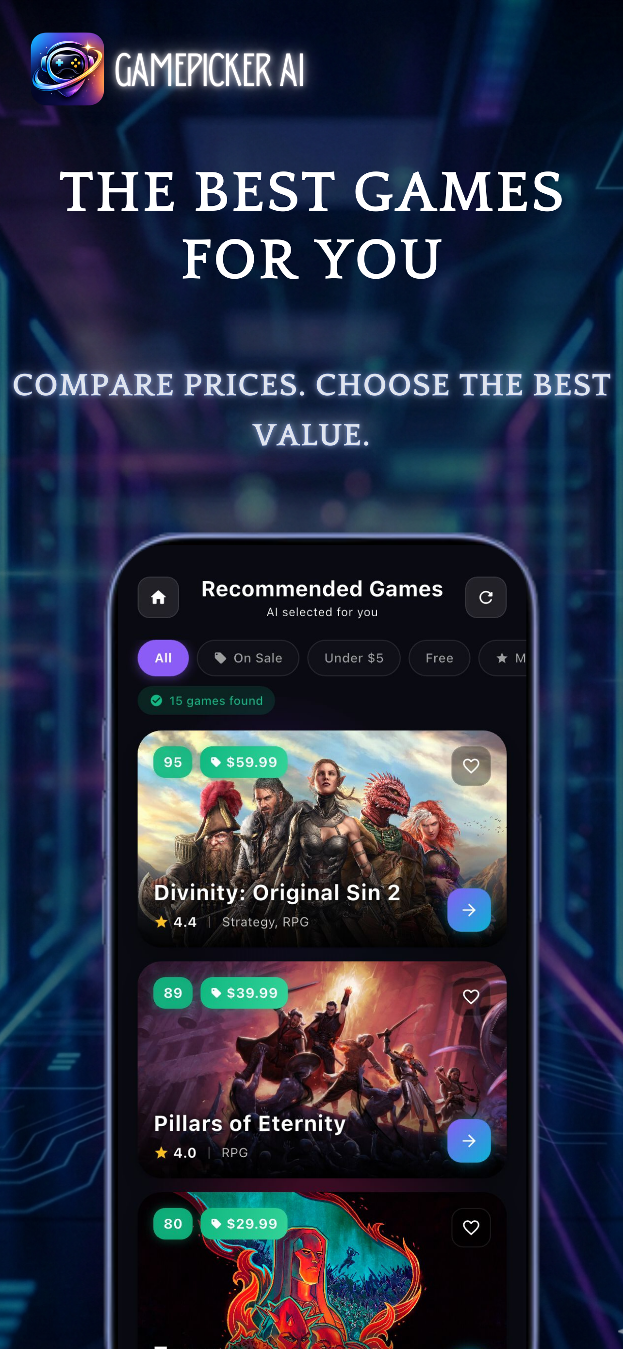 GamePicker AI: Game & Deals gallery image