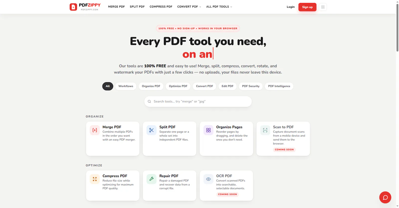 PDFZippy screenshot 1