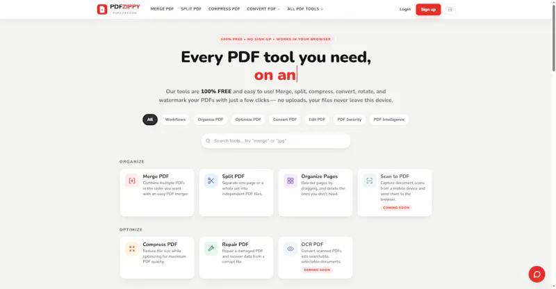 PDFZippy screenshot 1