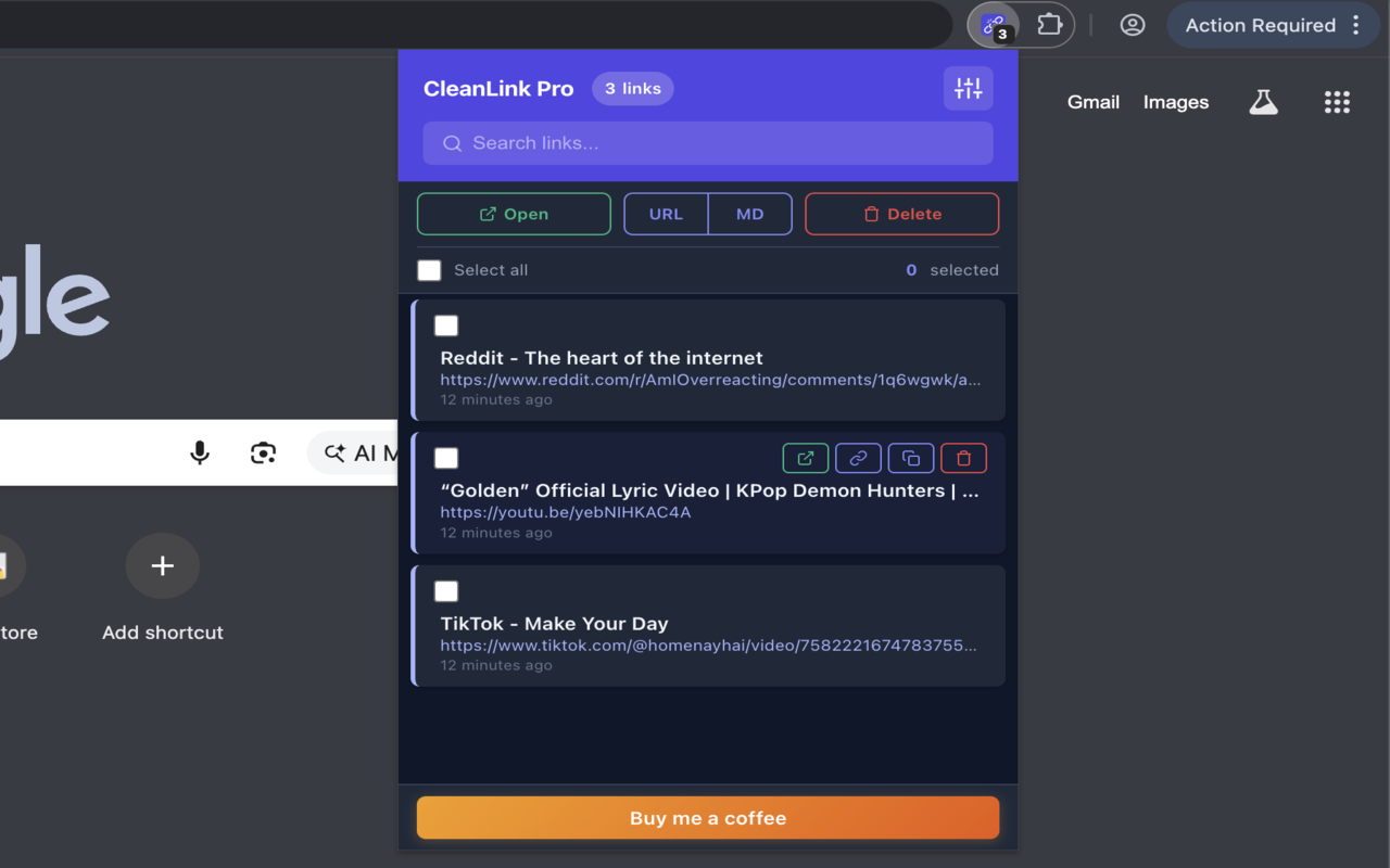 CleanLink Pro - Main product screenshot demonstrating key features and user interface