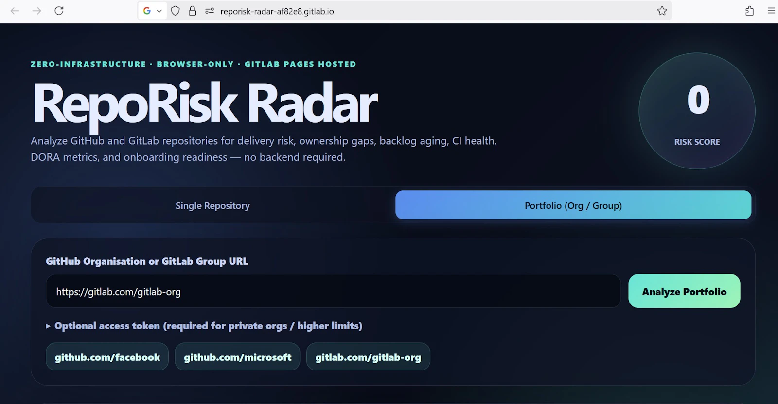 RepoRisk Radar screenshot 1