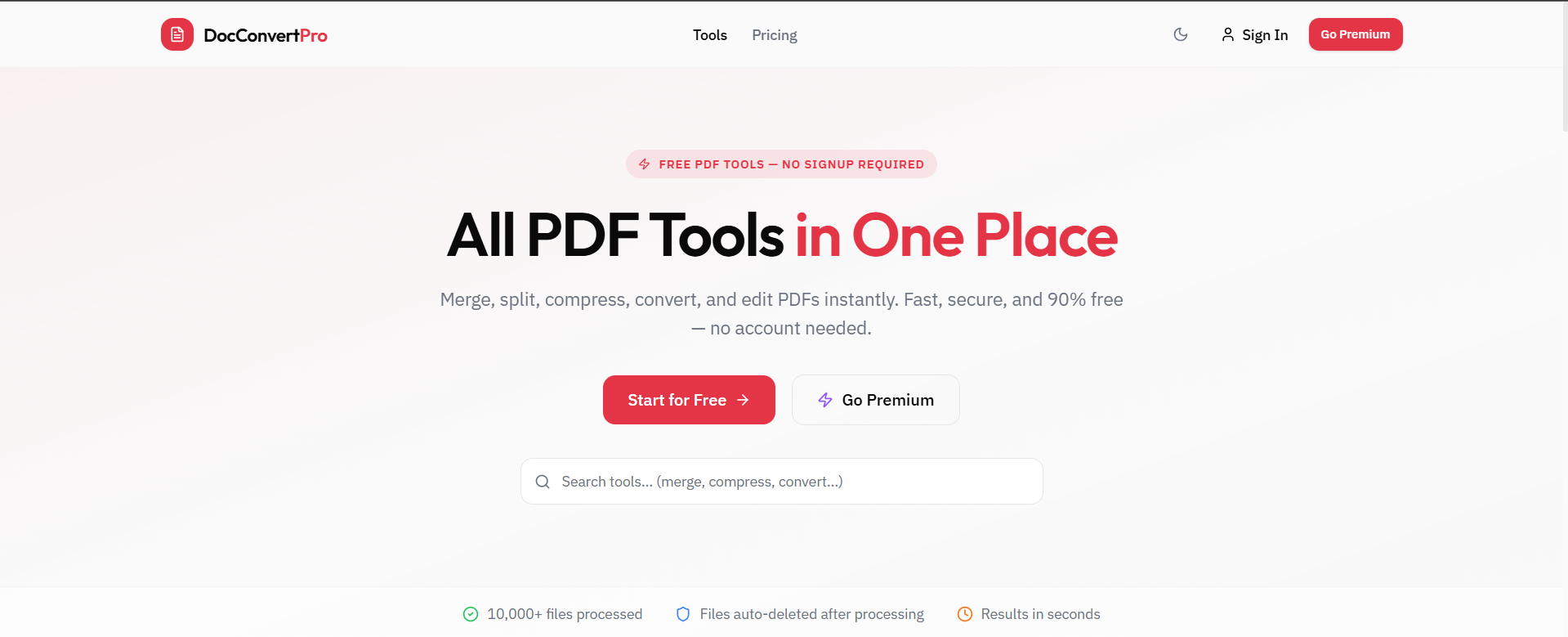 DocConvertPro —Free PDF & Image Tools gallery image