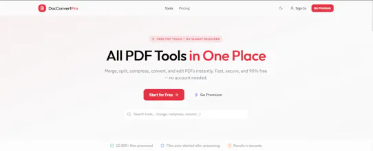 DocConvertPro —Free PDF & Image Tools gallery image