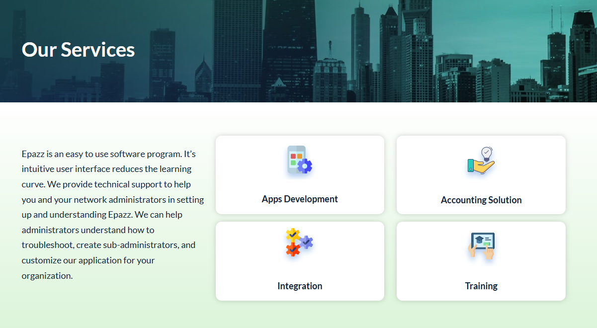 Epazz, Inc. - Screenshot 4 showing product features and functionality