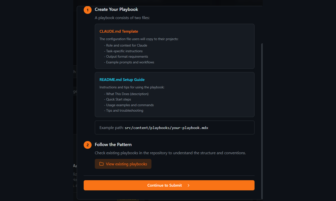 Claude Code Playbooks - Screenshot 4 showing product features and functionality
