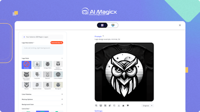 AI Magicx에 의한 신속하고 스트레스 없는 맞춤 로고 디자인 서비스로 브랜드를 강화하세요.