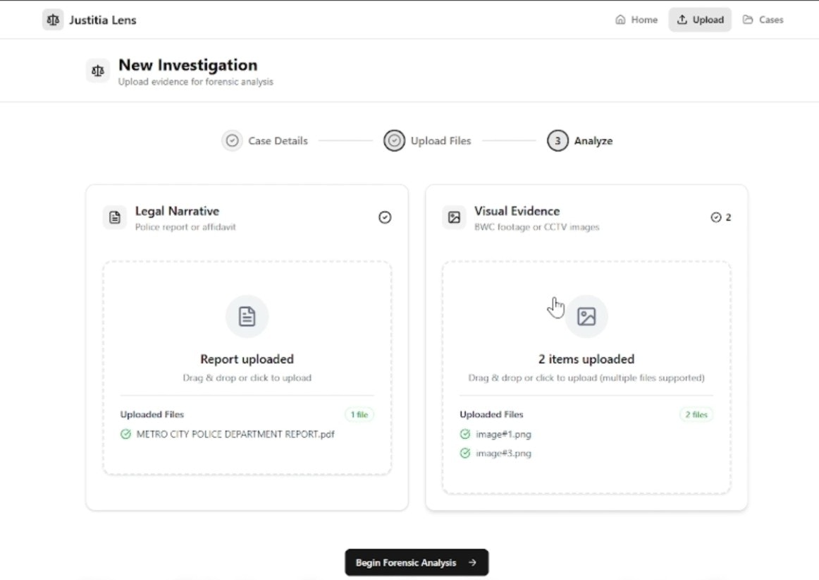 Justitia Lens - Screenshot 2 showing product features and functionality