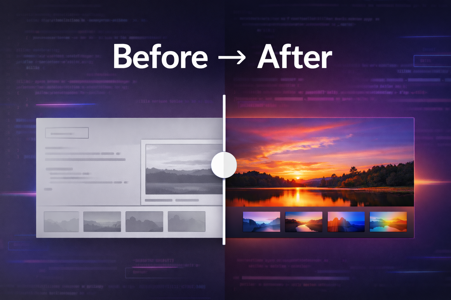 Before / After Image Comparison Slider gallery image