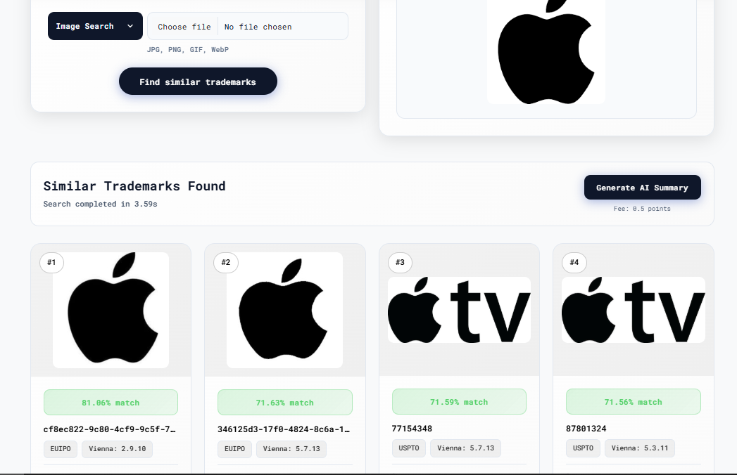Trademark Lab - Screenshot 3 showing product features and functionality