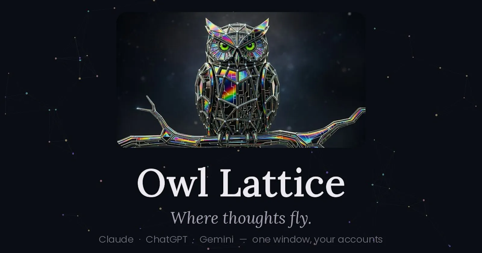 Owl Lattice — Where Thoughts Fly screenshot 1