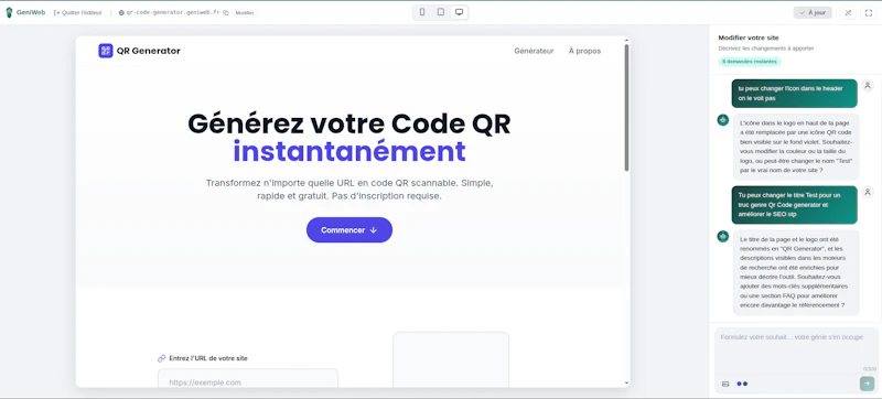 GeniWeb screenshot 1