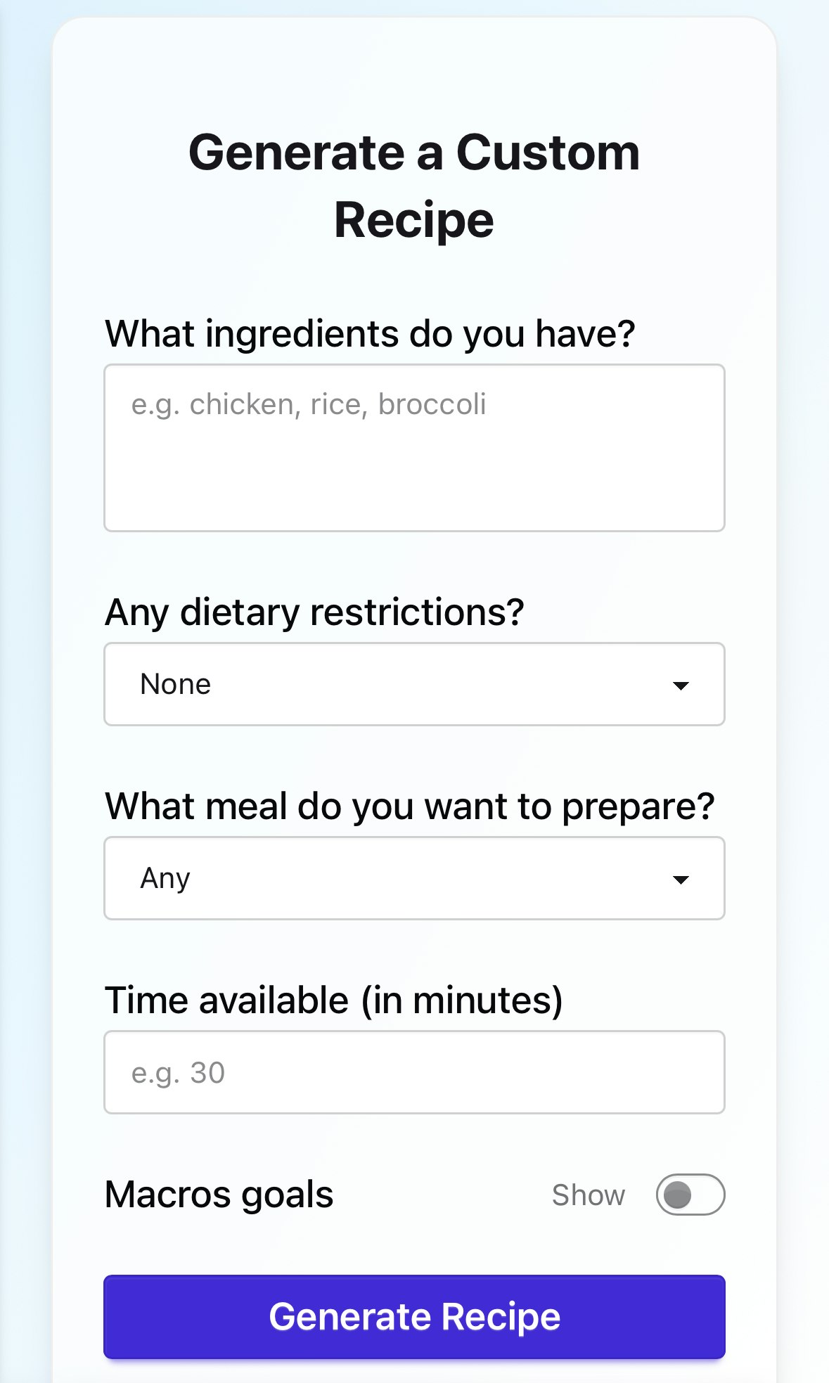Média Myrecipefy - Un assistant de cuisine alimenté en IA 2