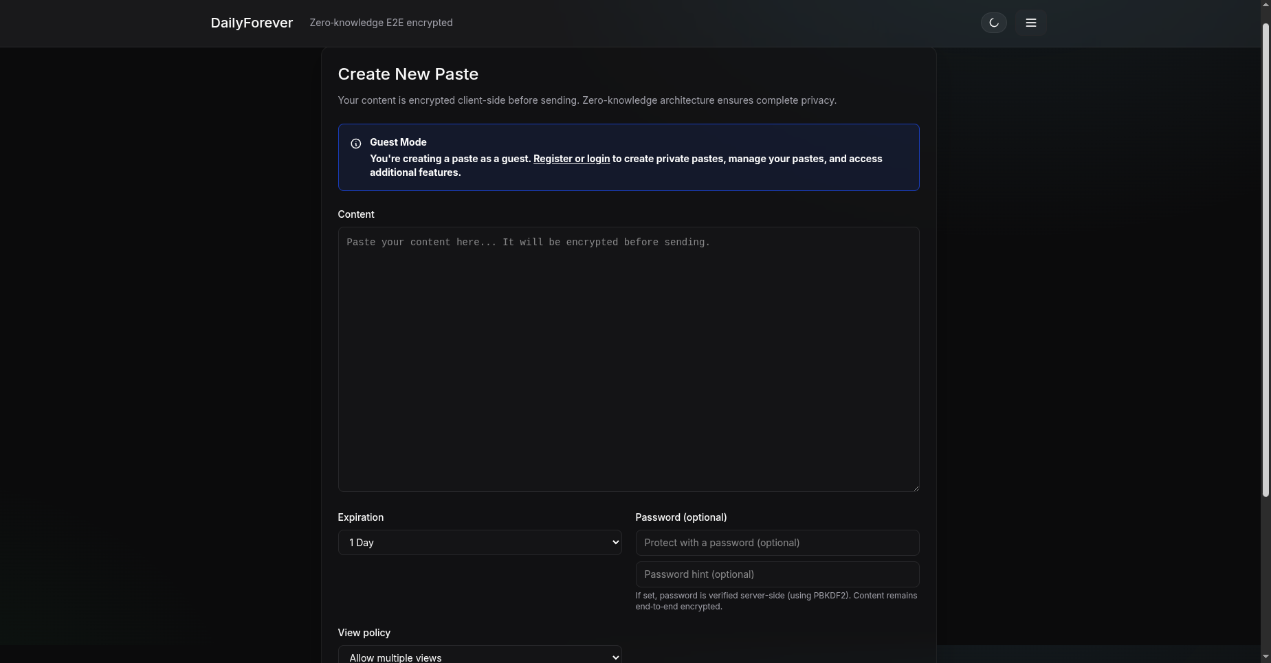 Média DailyForever - Plateforme Zero-Knowledge de bout en bout et de fichiers de fichiers 1