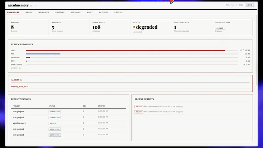 Agentmemory screenshot 3