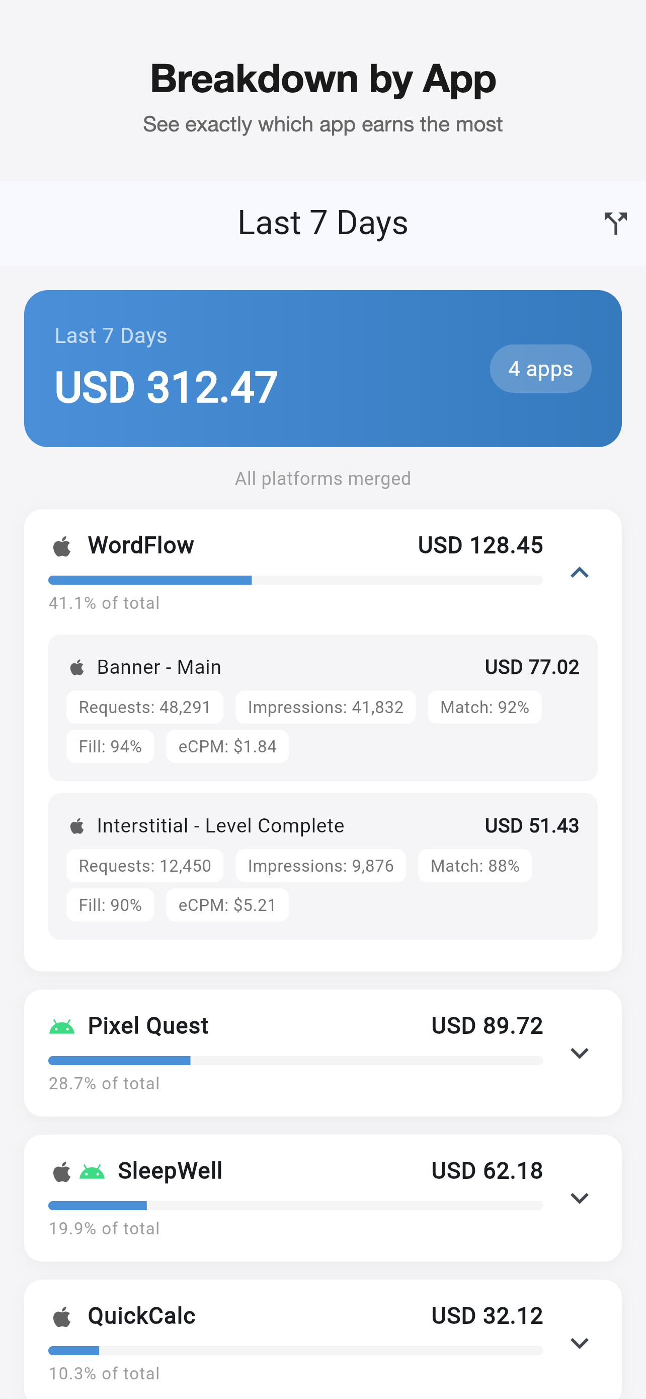 Revenue Pulse: Admob Tracker gallery image