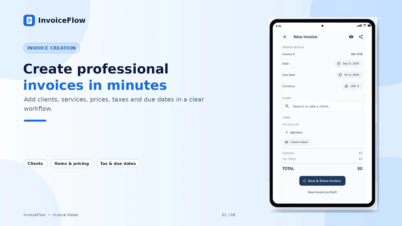 InvoiceFlow – Invoice Maker gallery image