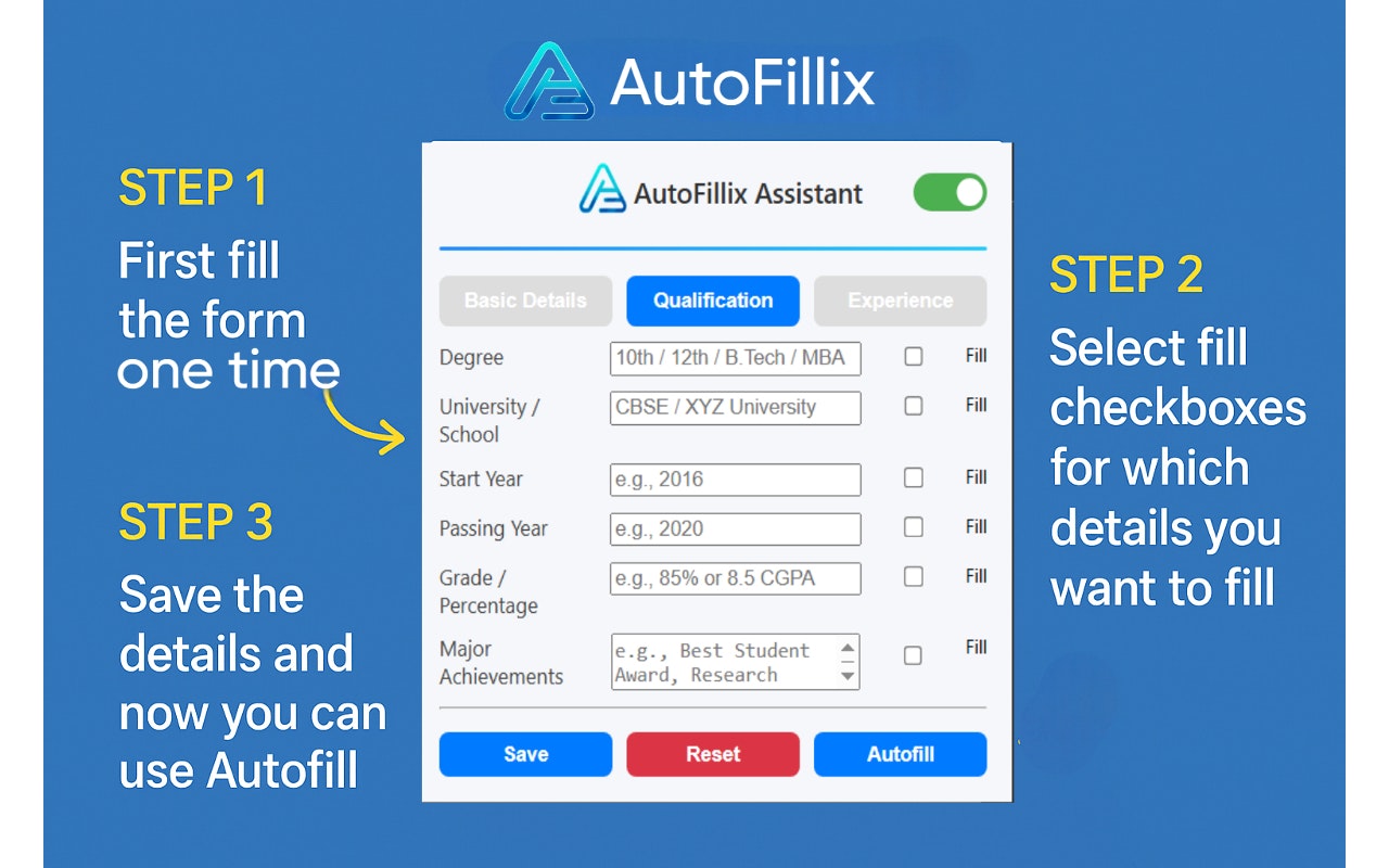 Autofillix - 智能且安全的形式自动填充器媒体2