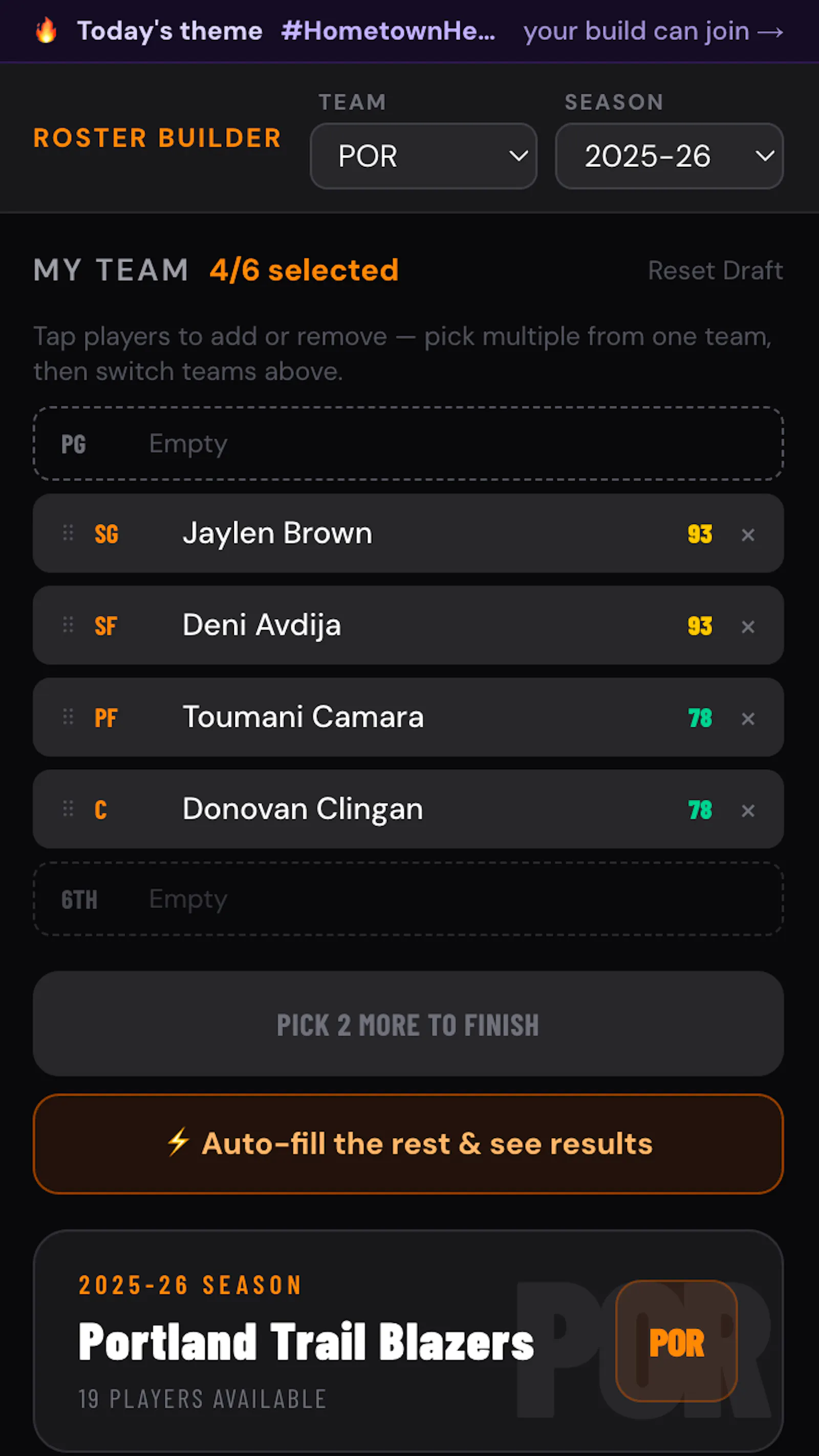 NBA TeamCraft screenshot 2