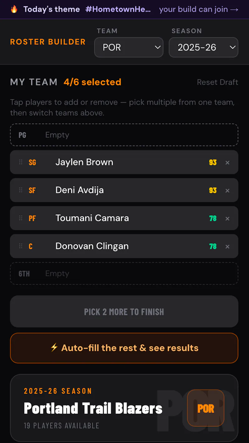NBA TeamCraft screenshot 2