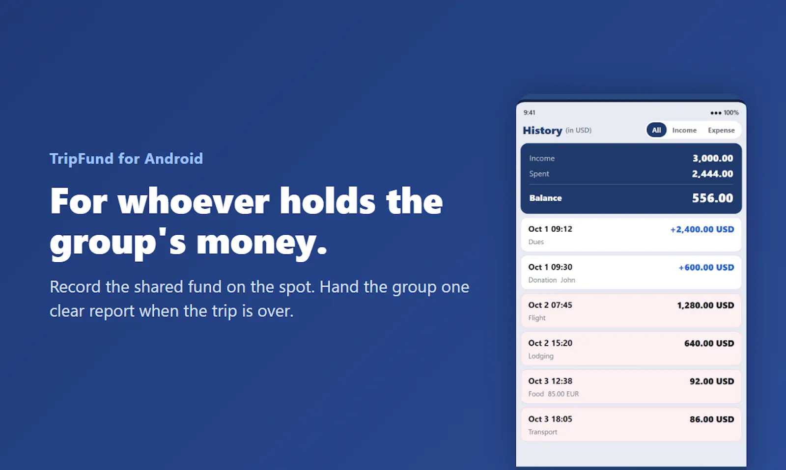 TripFund screenshot 2