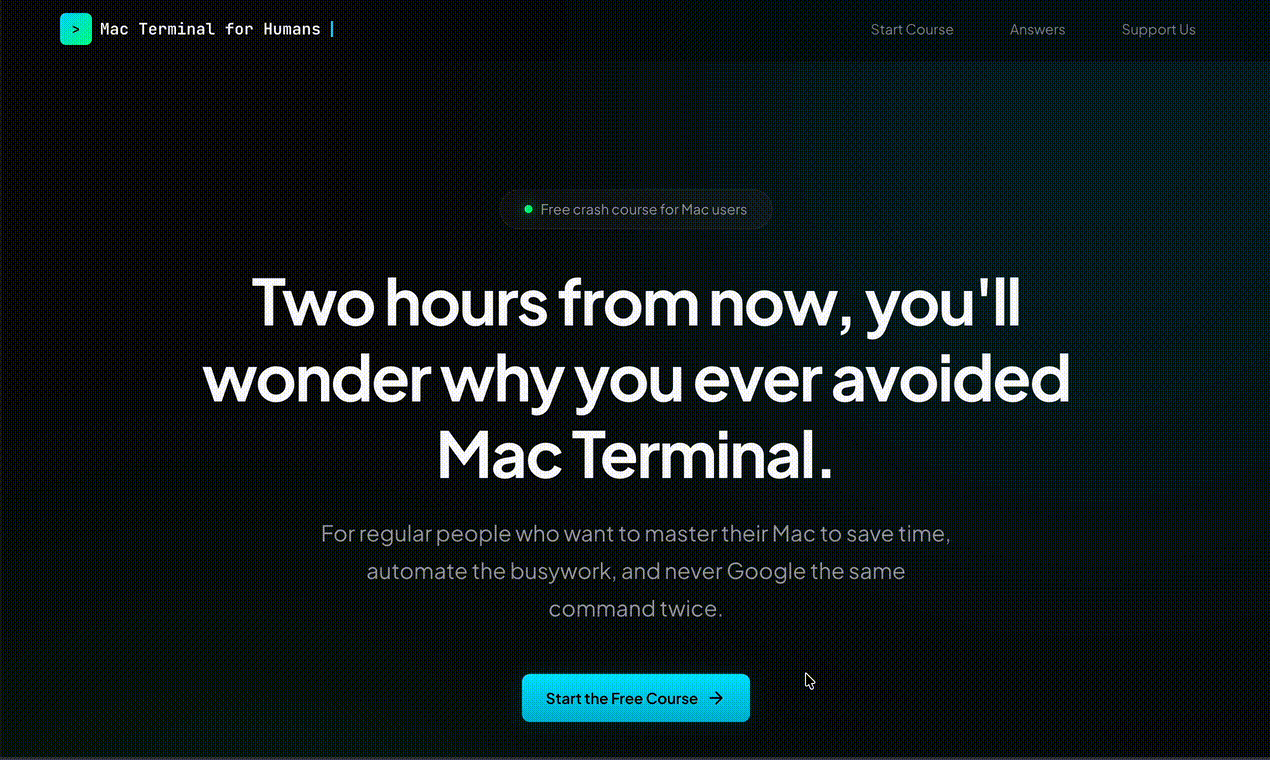 Mac Terminal for Humans - Screenshot 5 showing product features and functionality
