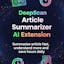 DeepScan Article Summarizer AI Extension