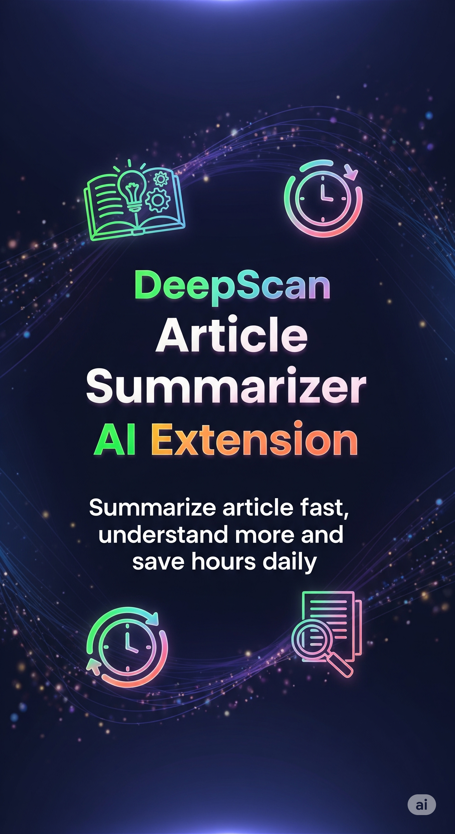 DeepScan Article Summarizer AI Extension logo