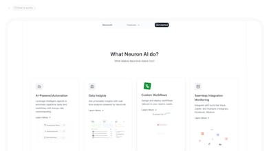 Neuron AI Frontend SaaS Product Template gallery image
