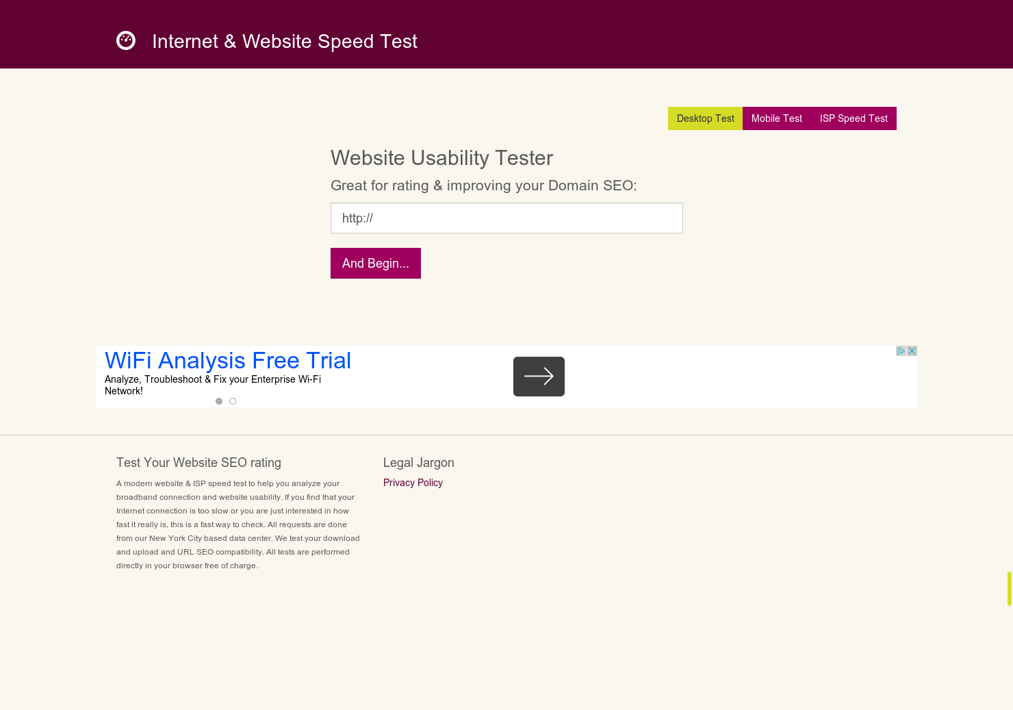 Website Usability Tester