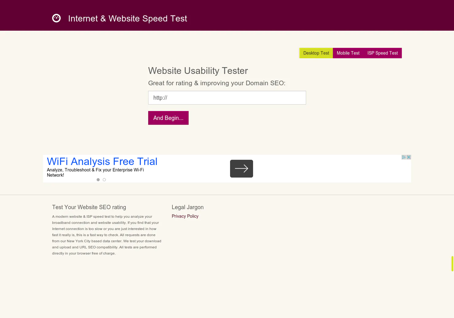Website Usability Tester
