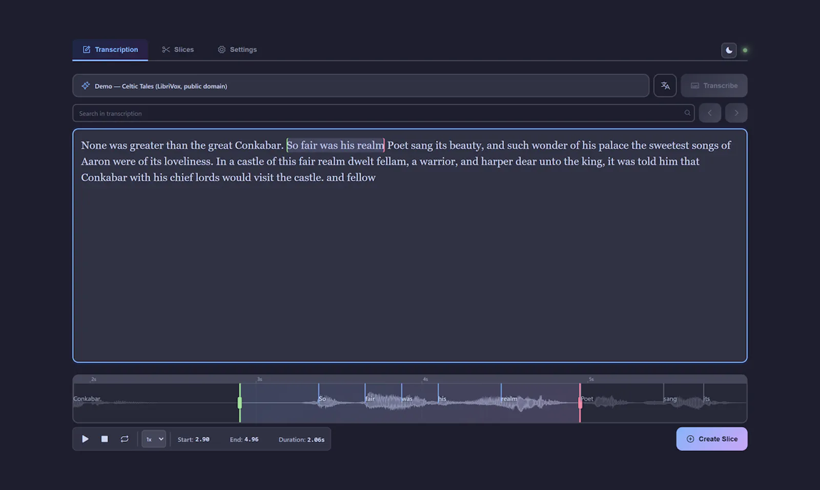 Vocal Slice screenshot 2