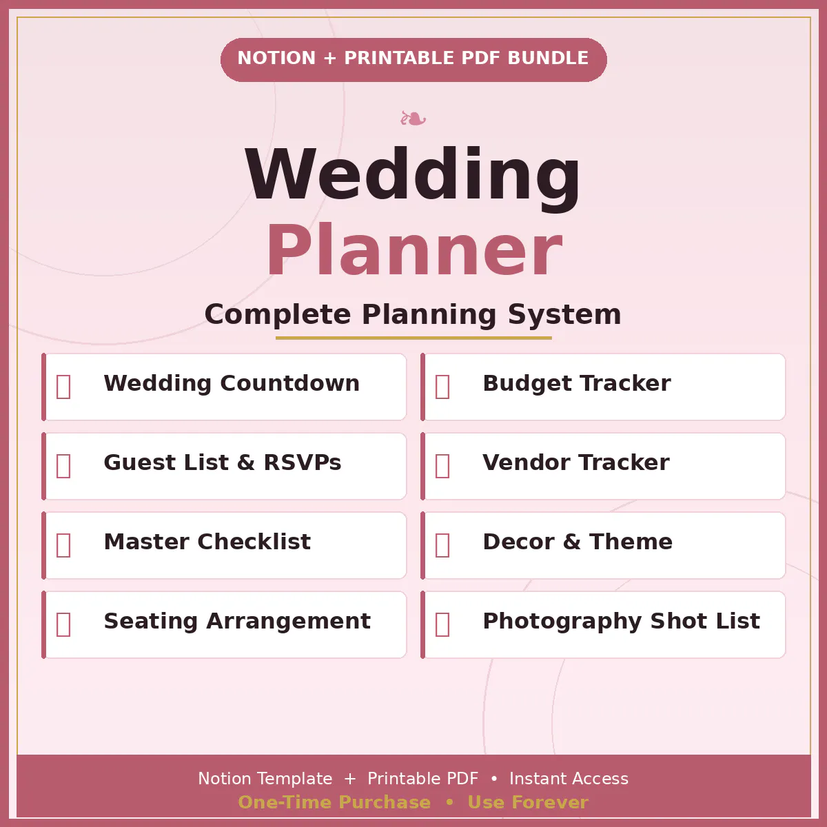Wedding Notion Template