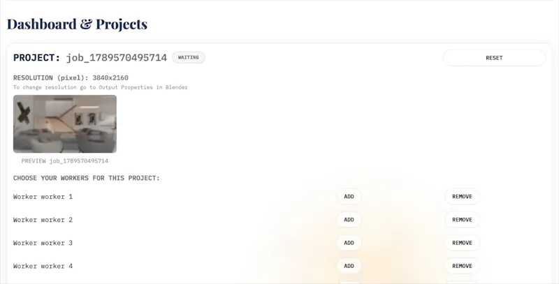 PU2LE — Your own Blender render farm screenshot 4