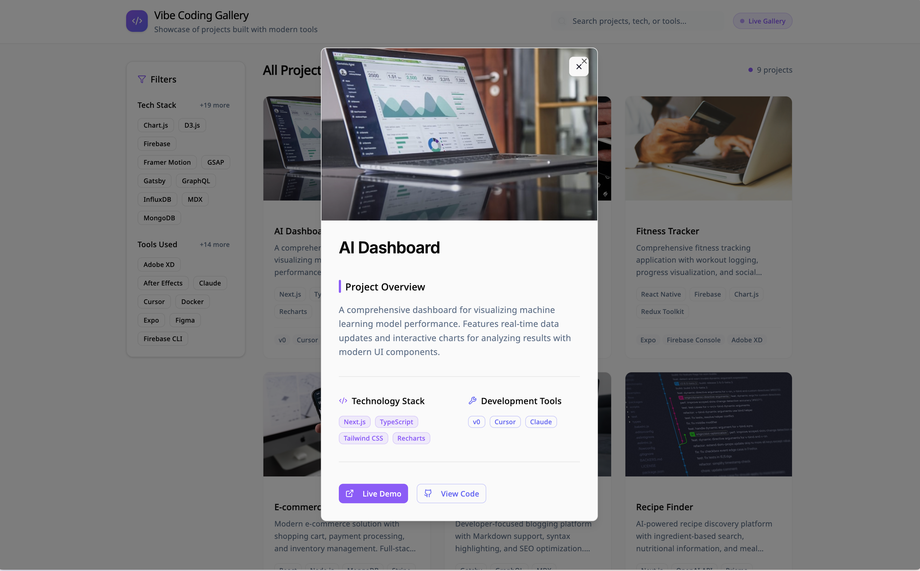 Vibe Coding Gallery  gallery image
