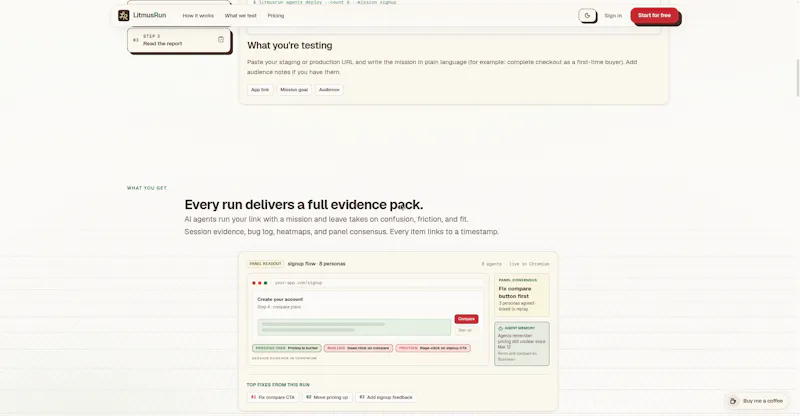 LitmusRun screenshot 5