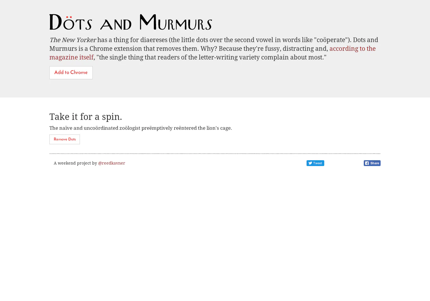 Döts and Murmurs