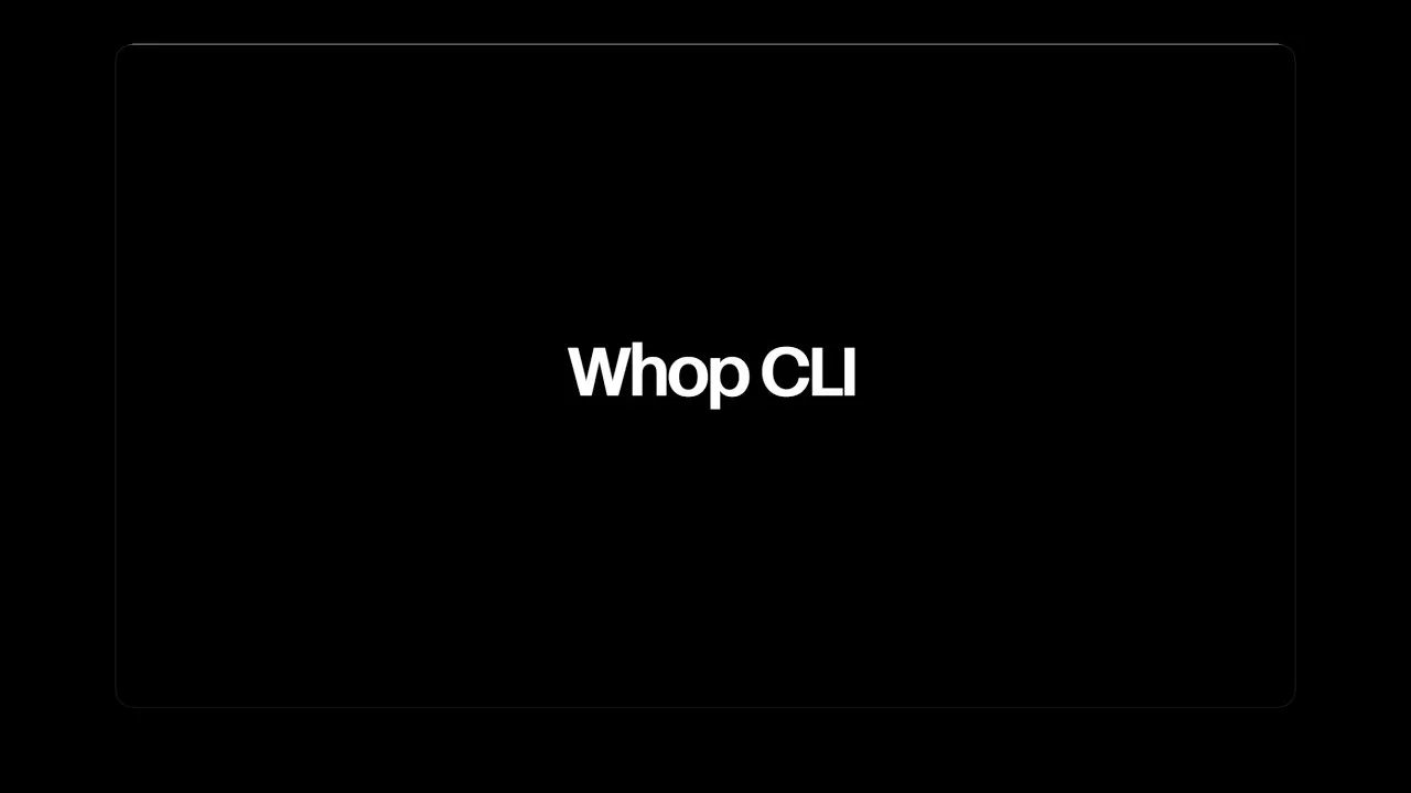 Whop CLI gallery image