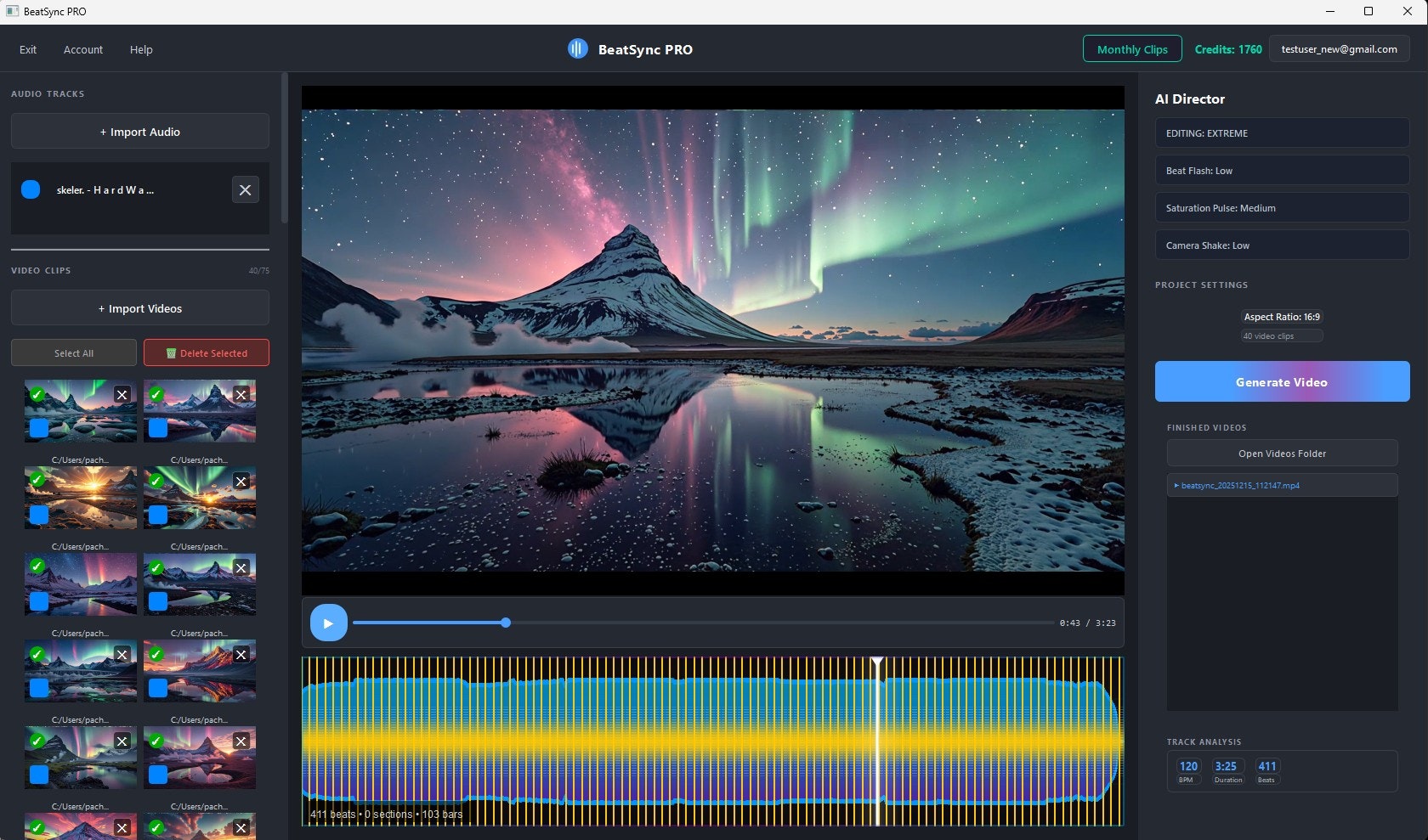 BeatSync PRO™ - Main product screenshot demonstrating key features and user interface
