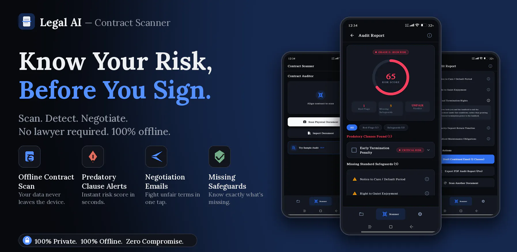 Legal AI: Offline Contract Scanner gallery image