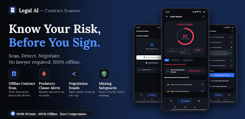 Legal AI: Offline Contract Scanner screenshot 1