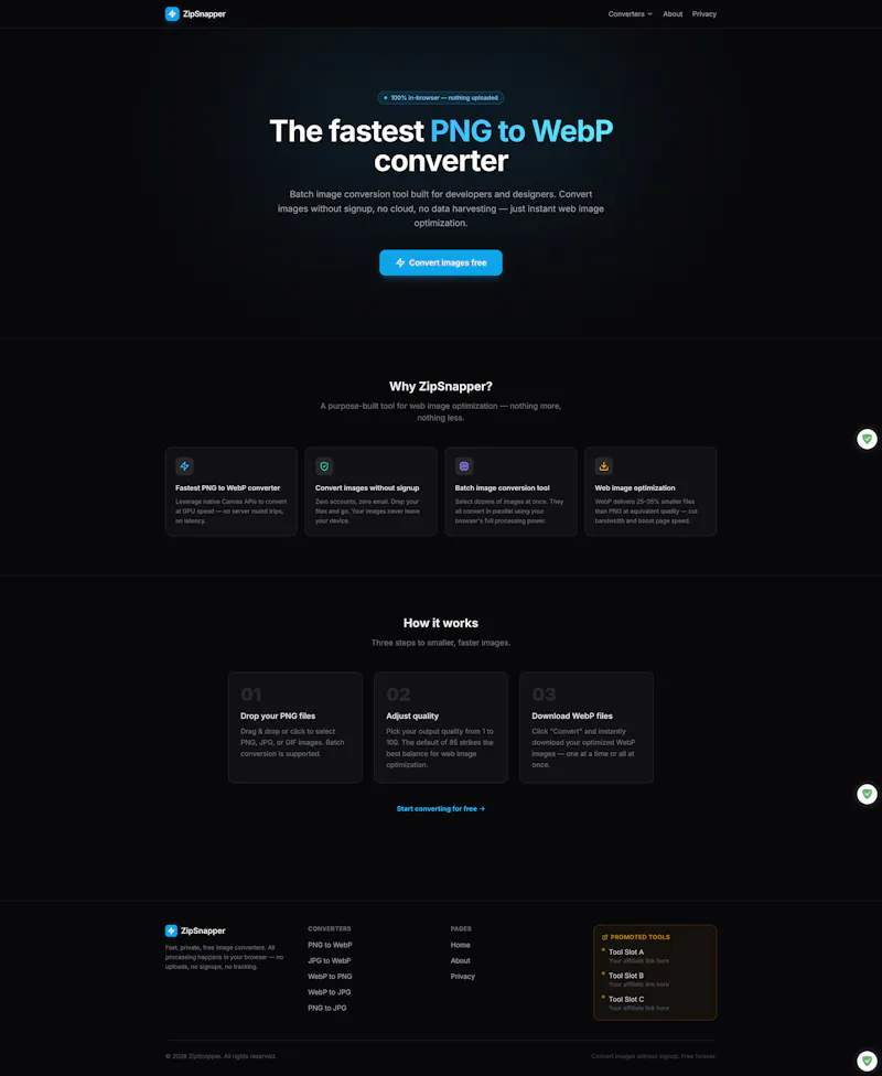 ZipSnapper screenshot 1