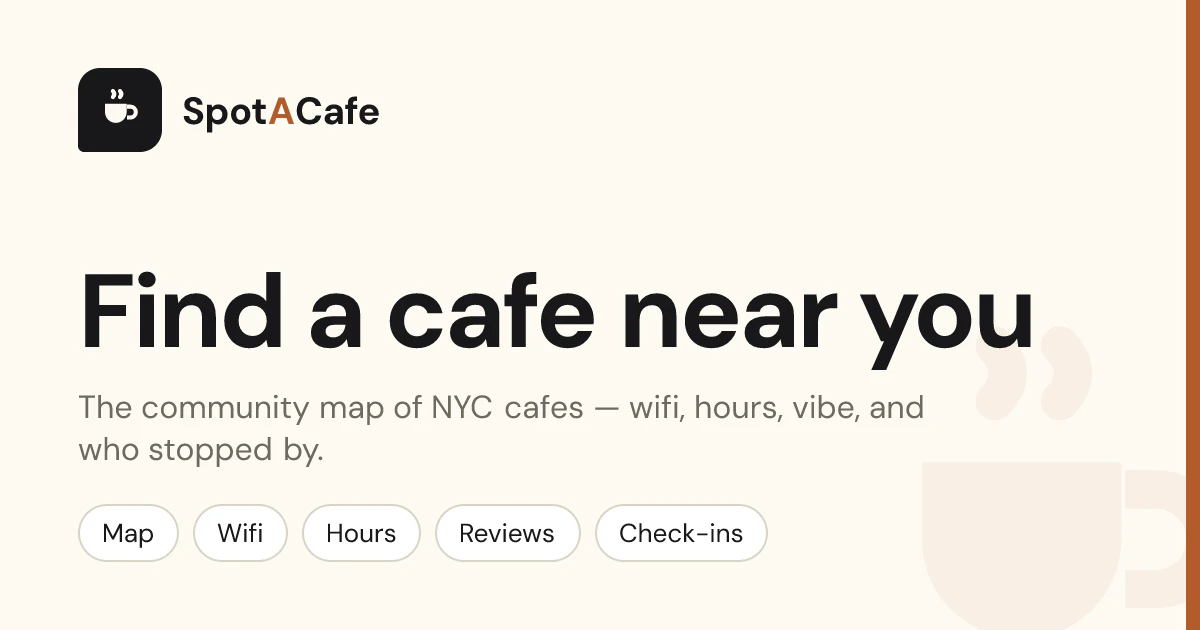 SpotACafe