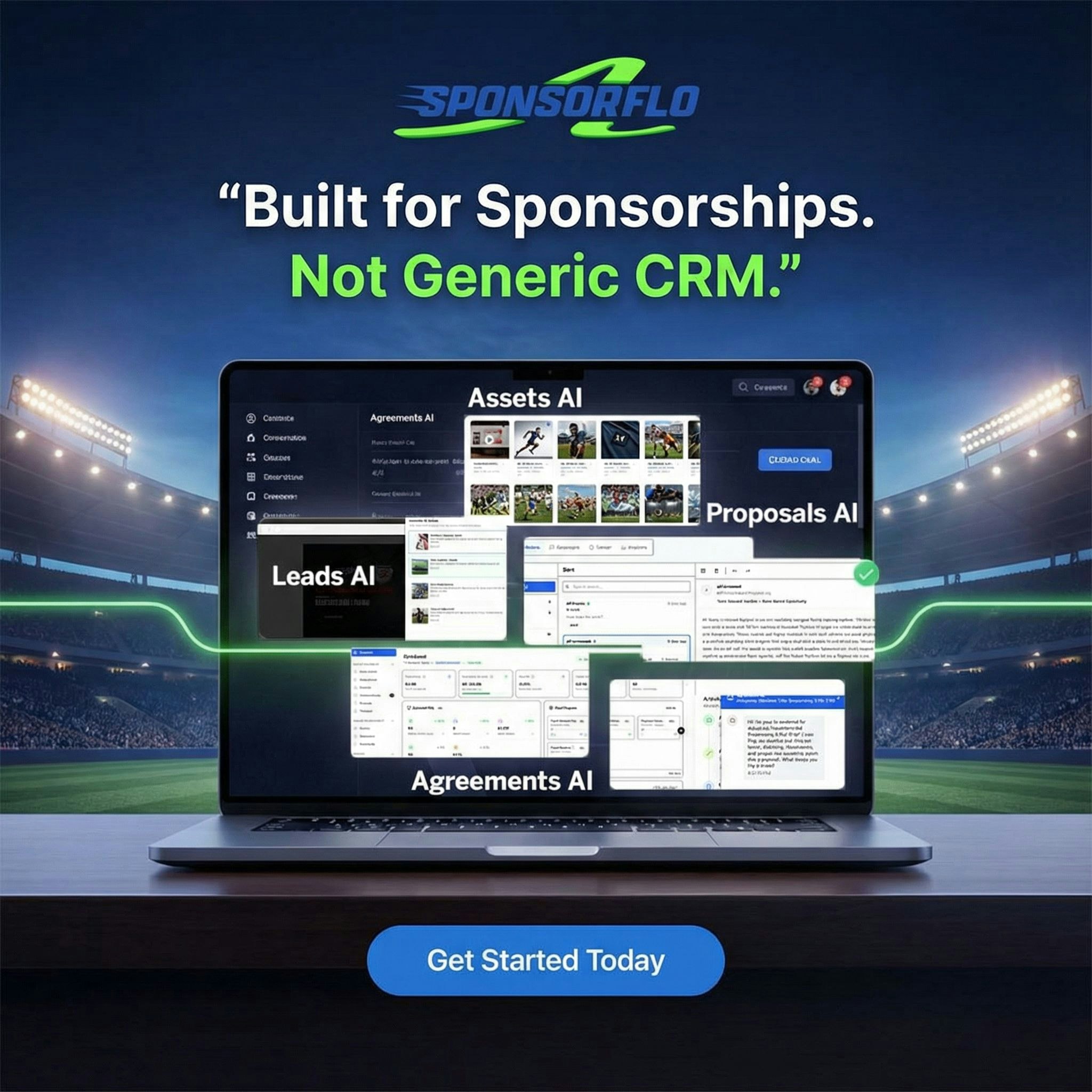 SponsorFlo AI - Screenshot 3 showing product features and functionality