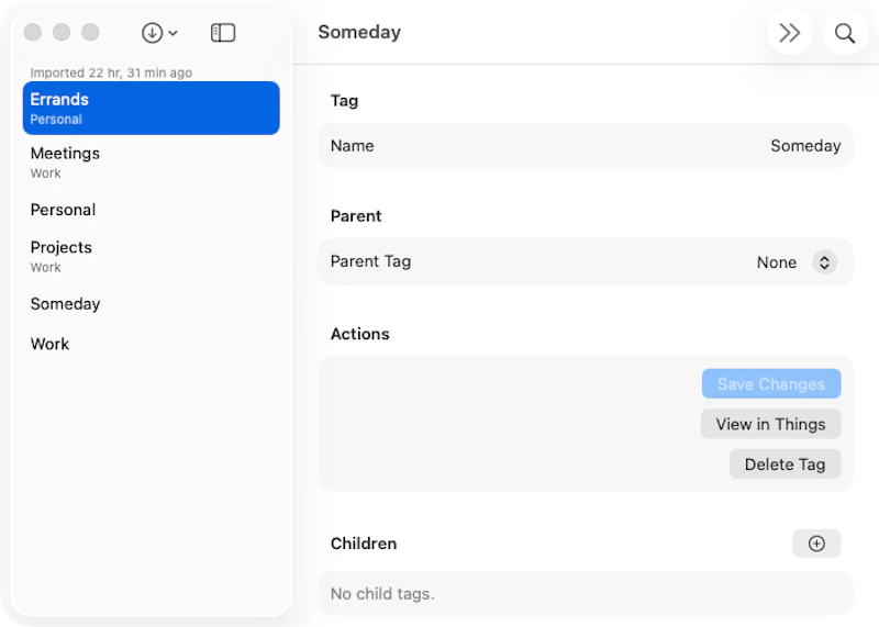 Things Tag Manager screenshot 1