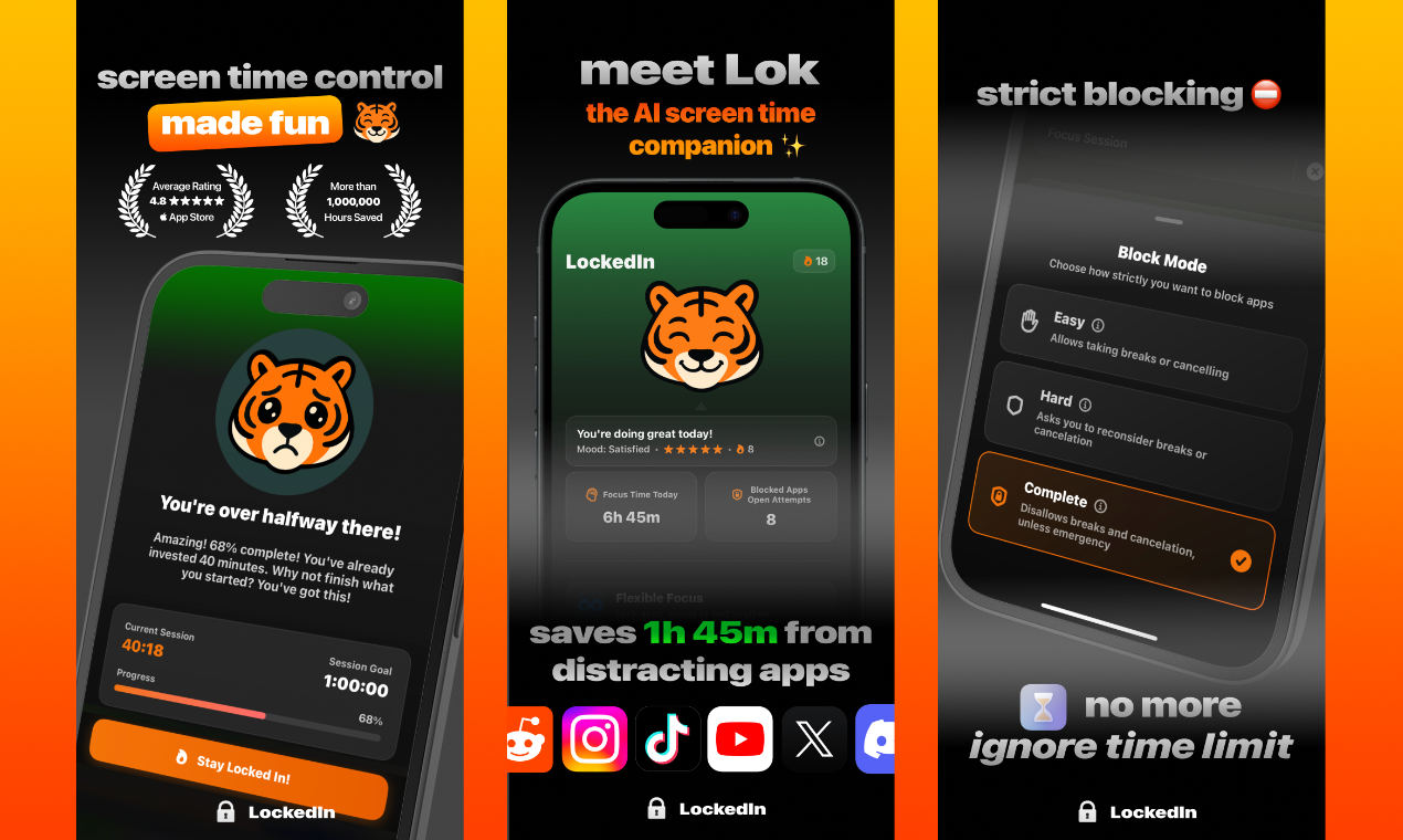Lockedin: schermtijdbesturing media 1