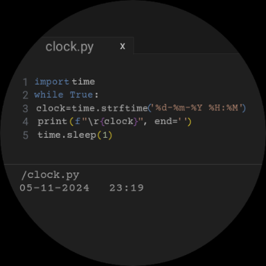 python鐘錶臉 - 用於Python編程的愛好者 media 2