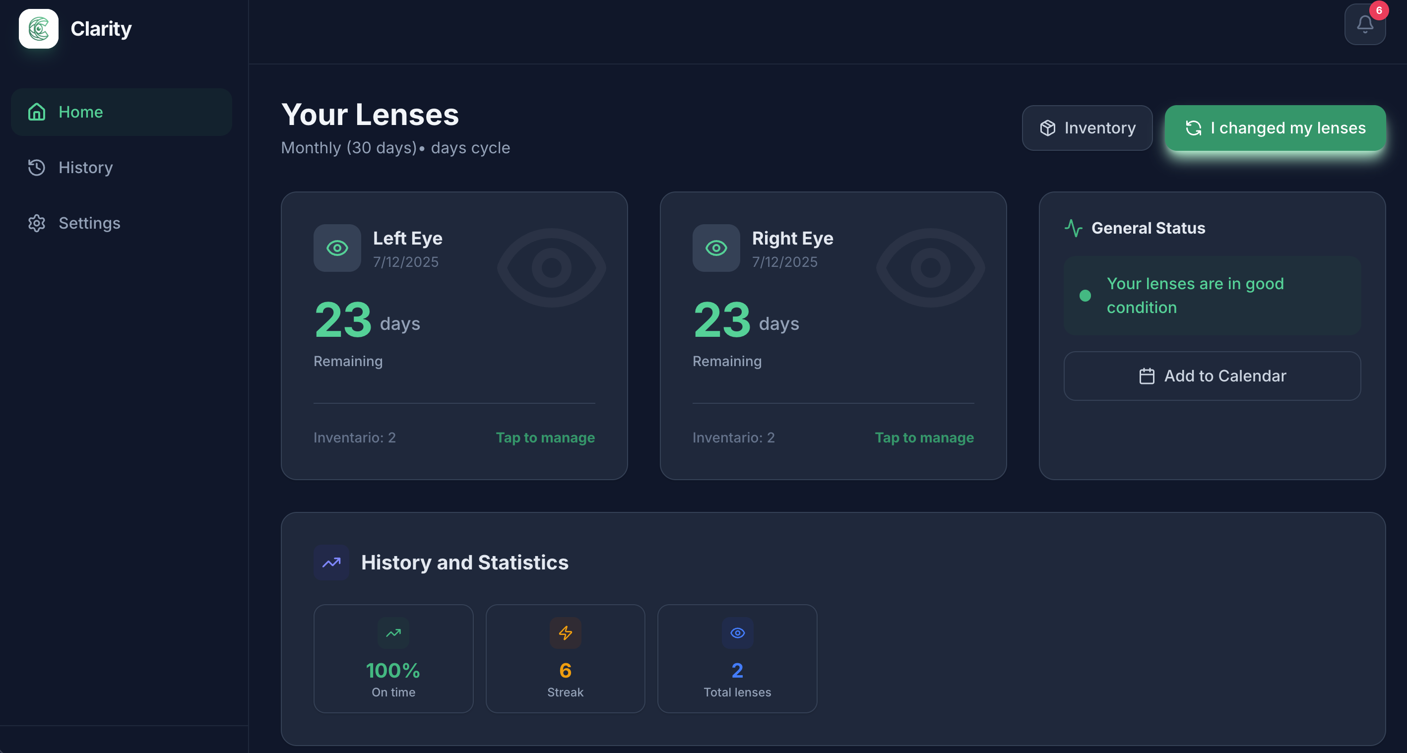 Clarity - Main product screenshot demonstrating key features and user interface