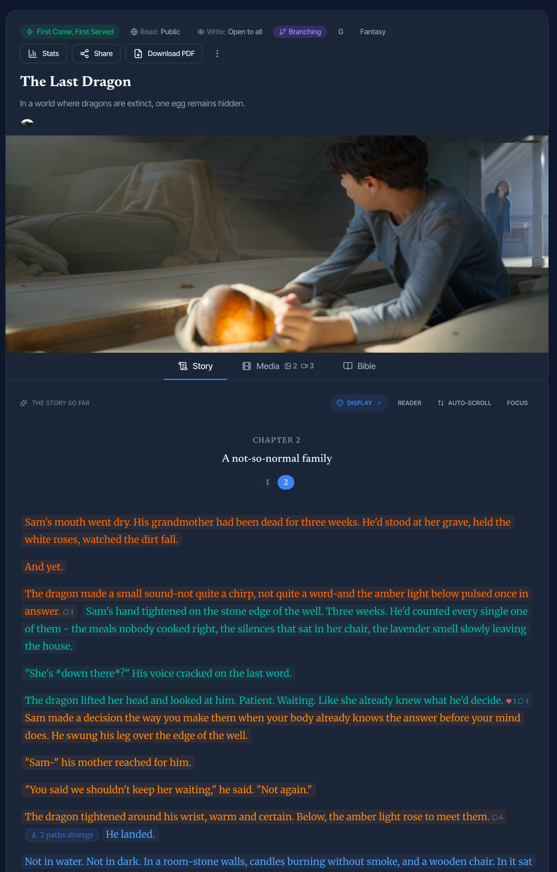 fabletide - Screenshot 2 showing product features and functionality